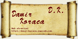 Damir Koraca vizit kartica